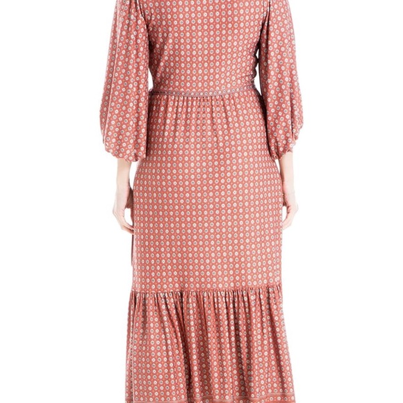 Sale ‼️NWOT-MAX STUDIO Puff Sleeve Wrap Midi Dress- NWOT - Picture 2 of 3